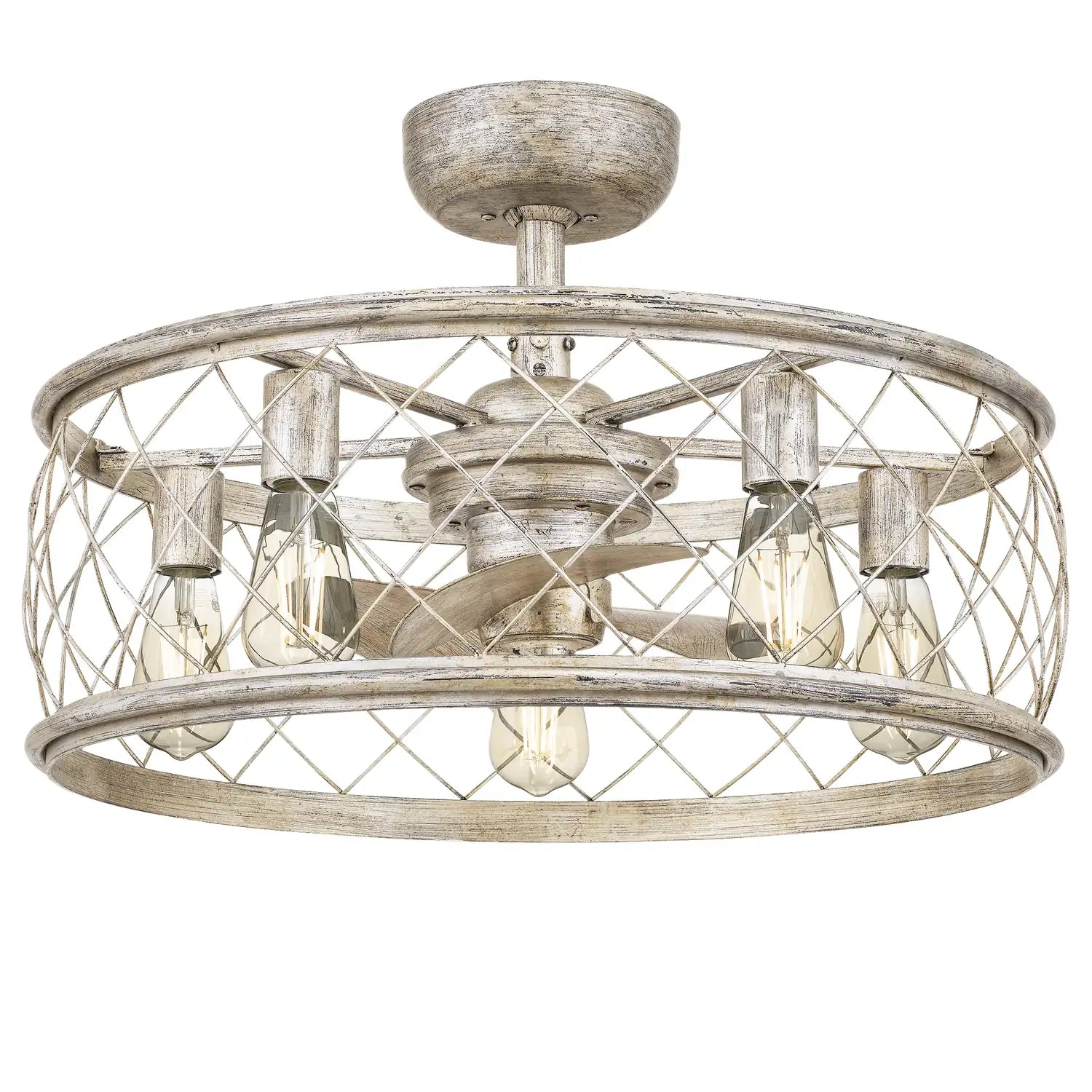 QUOIZEL, DURY FANDELIER, SEMI FLUSH MOUNT LIGHT