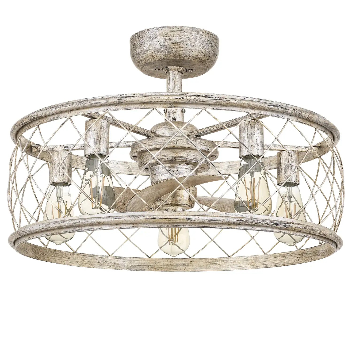 QUOIZEL, DURY FANDELIER, SEMI FLUSH MOUNT LIGHT