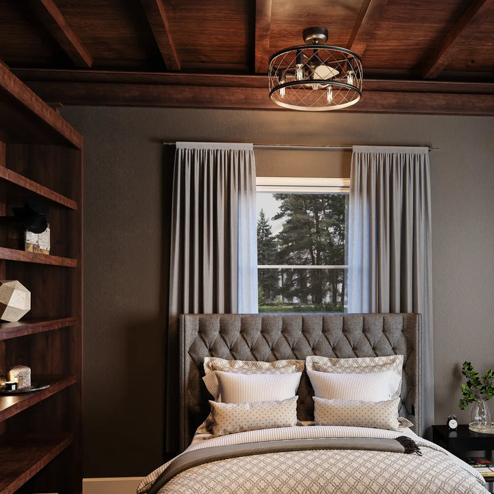 QUOIZEL, DURY FANDELIER, SEMI FLUSH MOUNT LIGHT