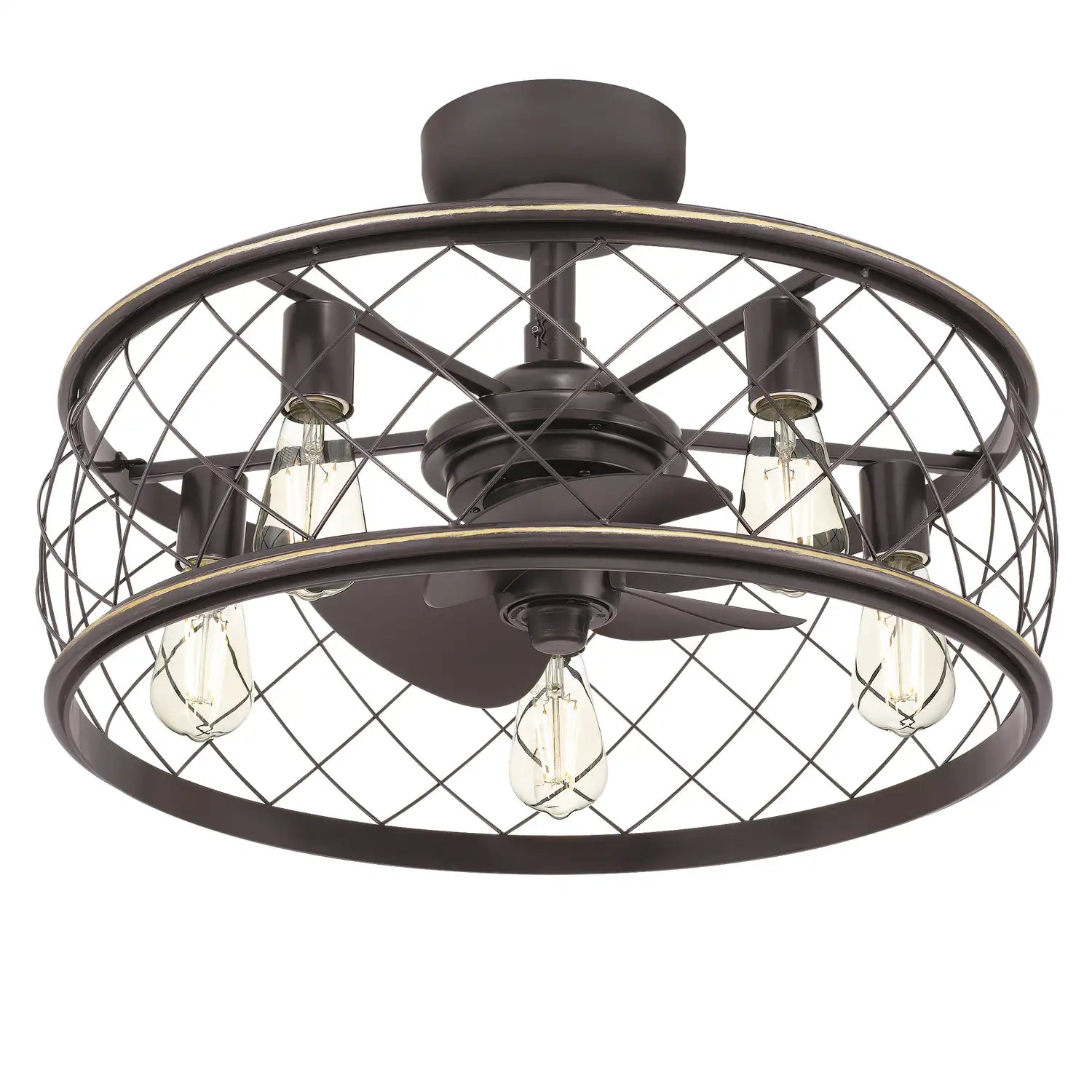 QUOIZEL, DURY FANDELIER, SEMI FLUSH MOUNT LIGHT