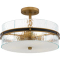 QUOIZEL, REAGAN SEMI-FLUSH MOUNT, SEMI FLUSH MOUNT LIGHT