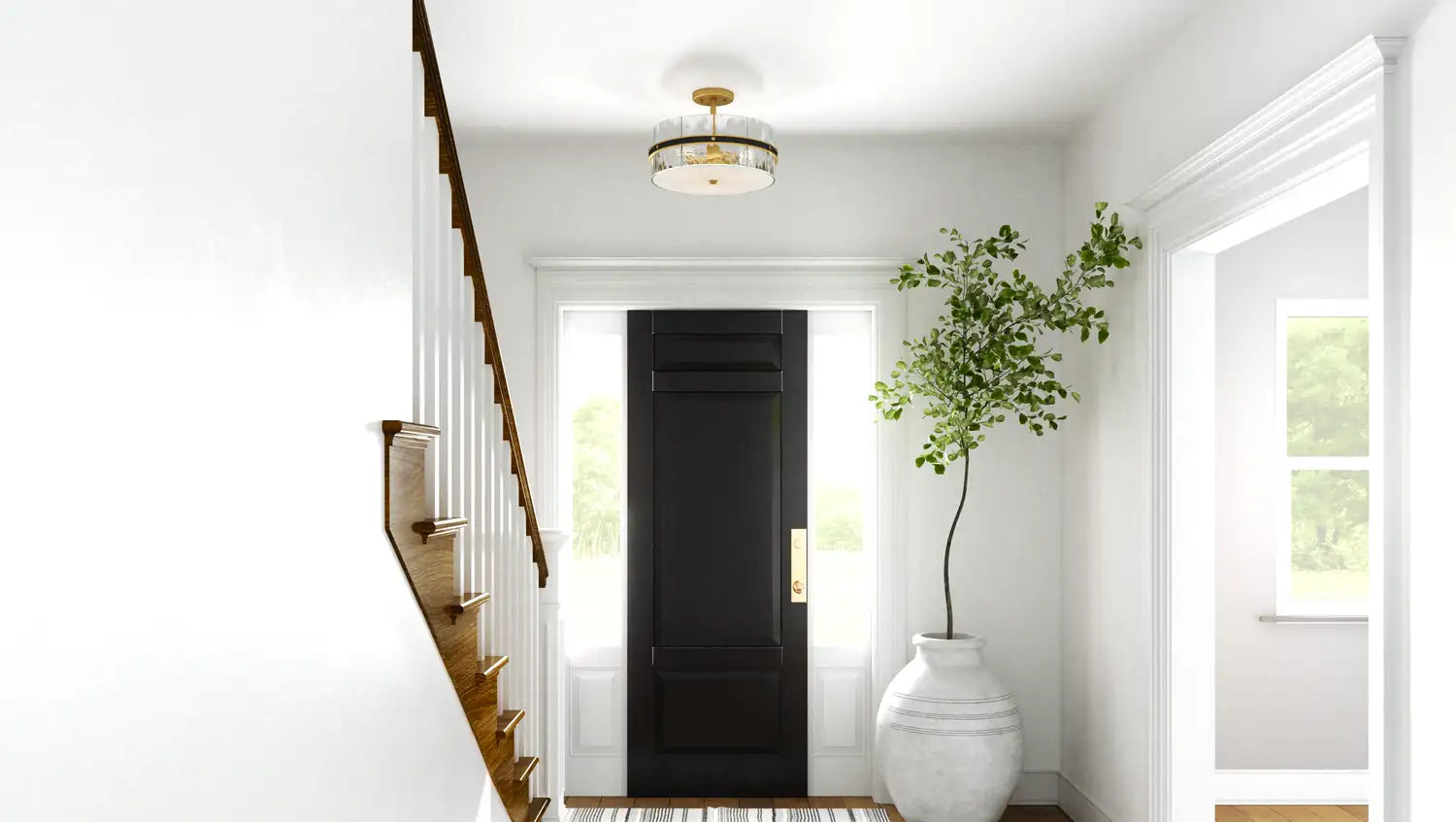 QUOIZEL, REAGAN SEMI-FLUSH MOUNT, SEMI FLUSH MOUNT LIGHT