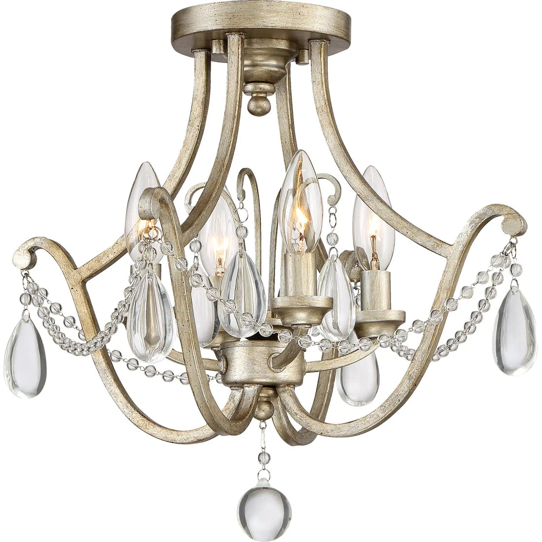 QUOIZEL, REGENT SEMI-FLUSH MOUNT, SEMI FLUSH MOUNT LIGHT