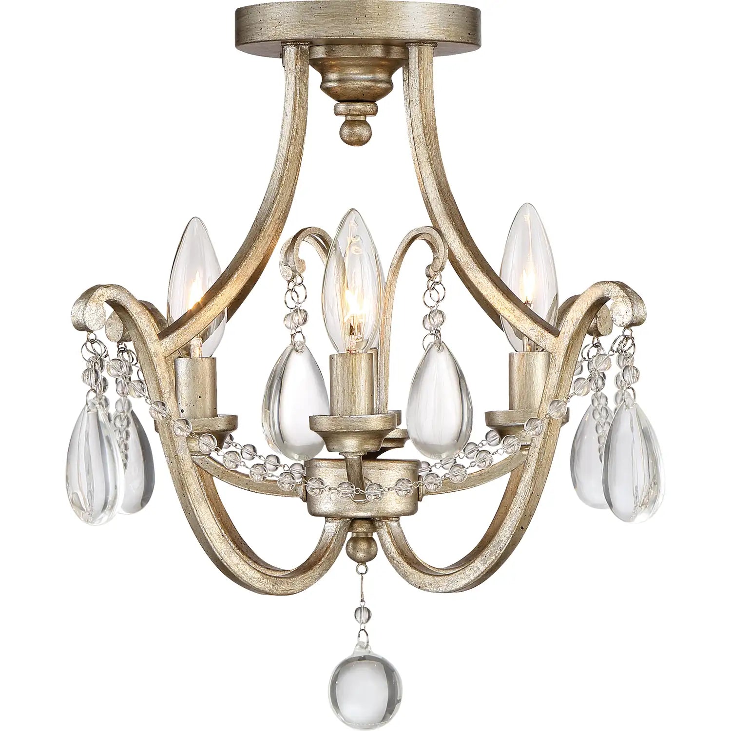 QUOIZEL, REGENT SEMI-FLUSH MOUNT, SEMI FLUSH MOUNT LIGHT