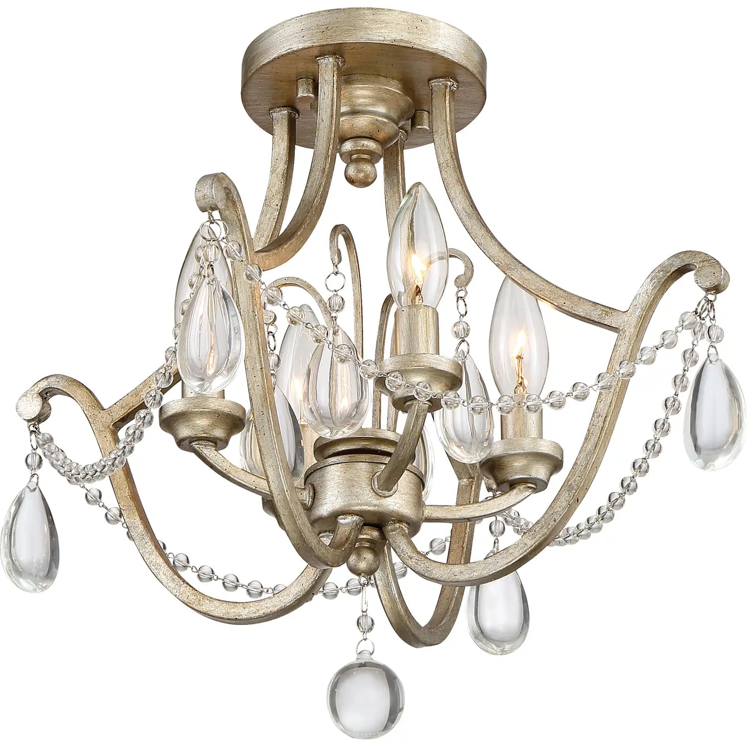 QUOIZEL, REGENT SEMI-FLUSH MOUNT, SEMI FLUSH MOUNT LIGHT