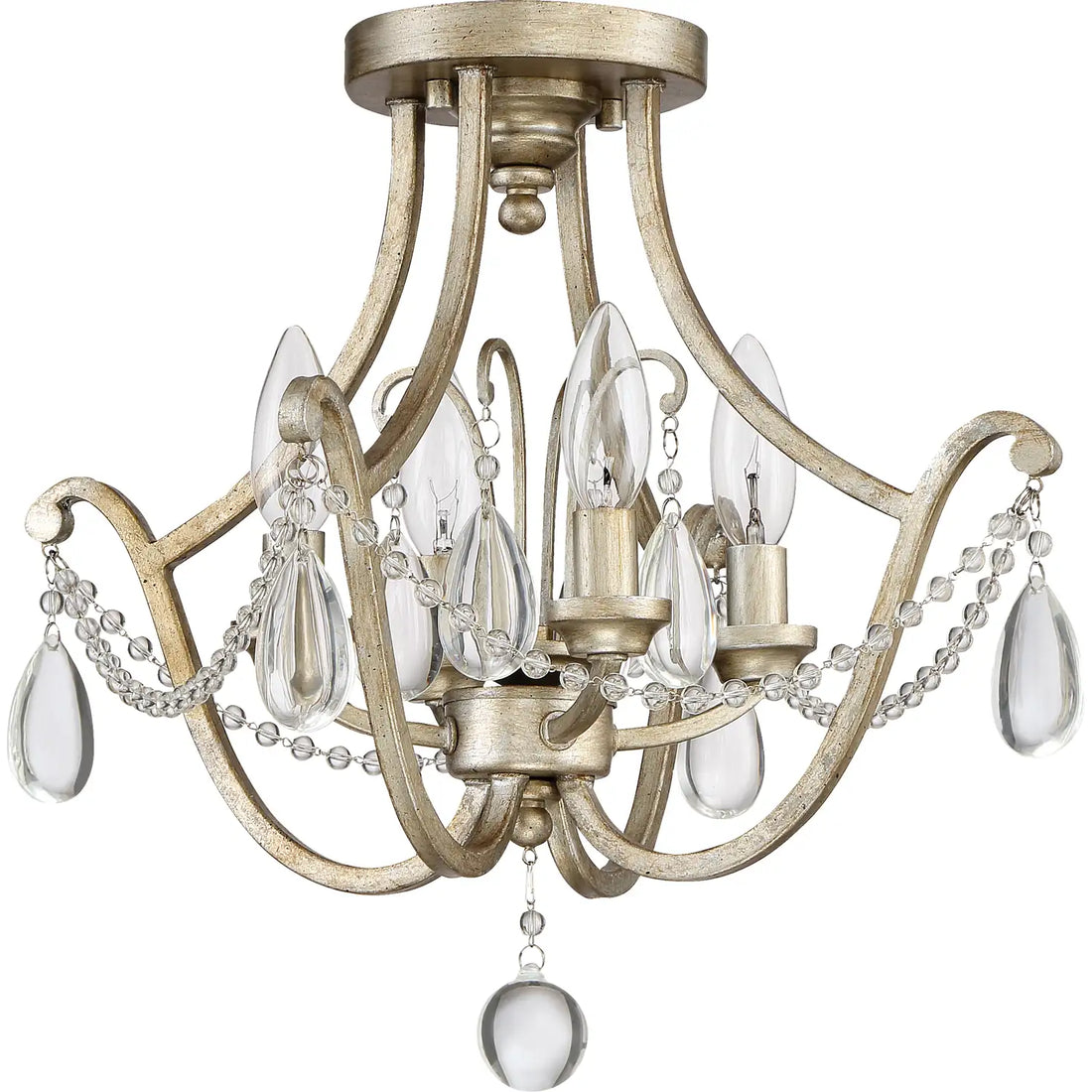 QUOIZEL, REGENT SEMI-FLUSH MOUNT, SEMI FLUSH MOUNT LIGHT