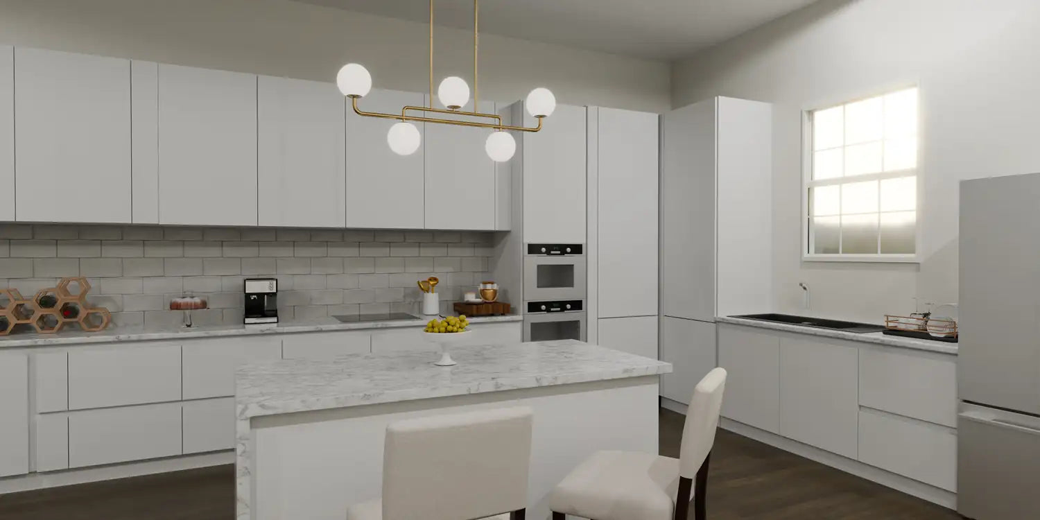 QUOIZEL, REGIS ISLAND CHANDELIER, LINEAR LIGHT