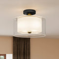 QUOIZEL, ROWLAND SEMI-FLUSH MOUNT, SEMI FLUSH MOUNT LIGHT