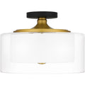 QUOIZEL, ROWLAND SEMI-FLUSH MOUNT, SEMI FLUSH MOUNT LIGHT