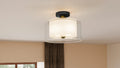 QUOIZEL, ROWLAND SEMI-FLUSH MOUNT, SEMI FLUSH MOUNT LIGHT