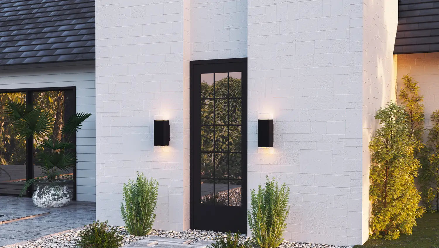 QUOIZEL, SAXTON OUTDOOR LANTERN, OUTDOOR WALL LIGHTS