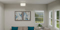 QUOIZEL, SEYMOUR SEMI-FLUSH MOUNT, SEMI FLUSH MOUNT LIGHT