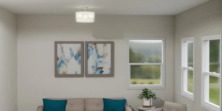 QUOIZEL, SEYMOUR SEMI-FLUSH MOUNT, SEMI FLUSH MOUNT LIGHT