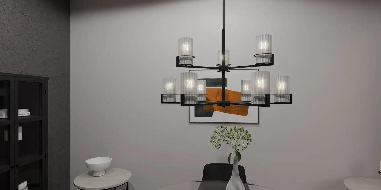 QUOIZEL, SEYMOUR CHANDELIER, CHANDELIER LIGHT