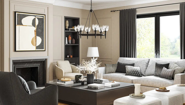 QUOIZEL, SHEA CHANDELIER, CHANDELIER LIGHT