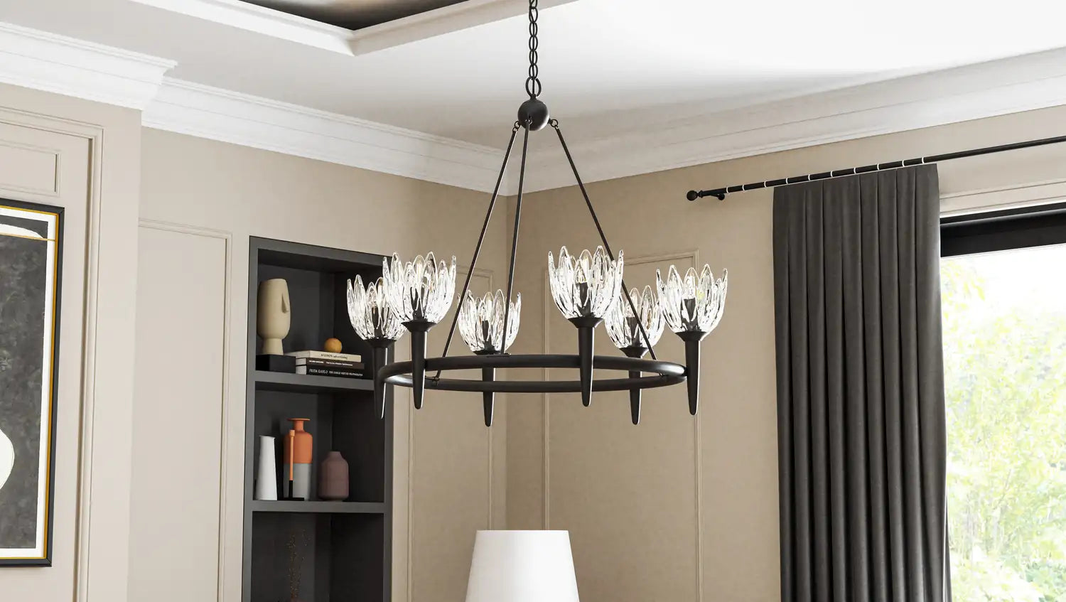 QUOIZEL, SHEA CHANDELIER, CHANDELIER LIGHT