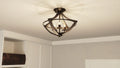 QUOIZEL, SHIRE SEMI-FLUSH MOUNT, FLUSH MOUNT CEILING LIGHTS