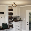 QUOIZEL, SHIRE SEMI-FLUSH MOUNT, FLUSH MOUNT CEILING LIGHTS
