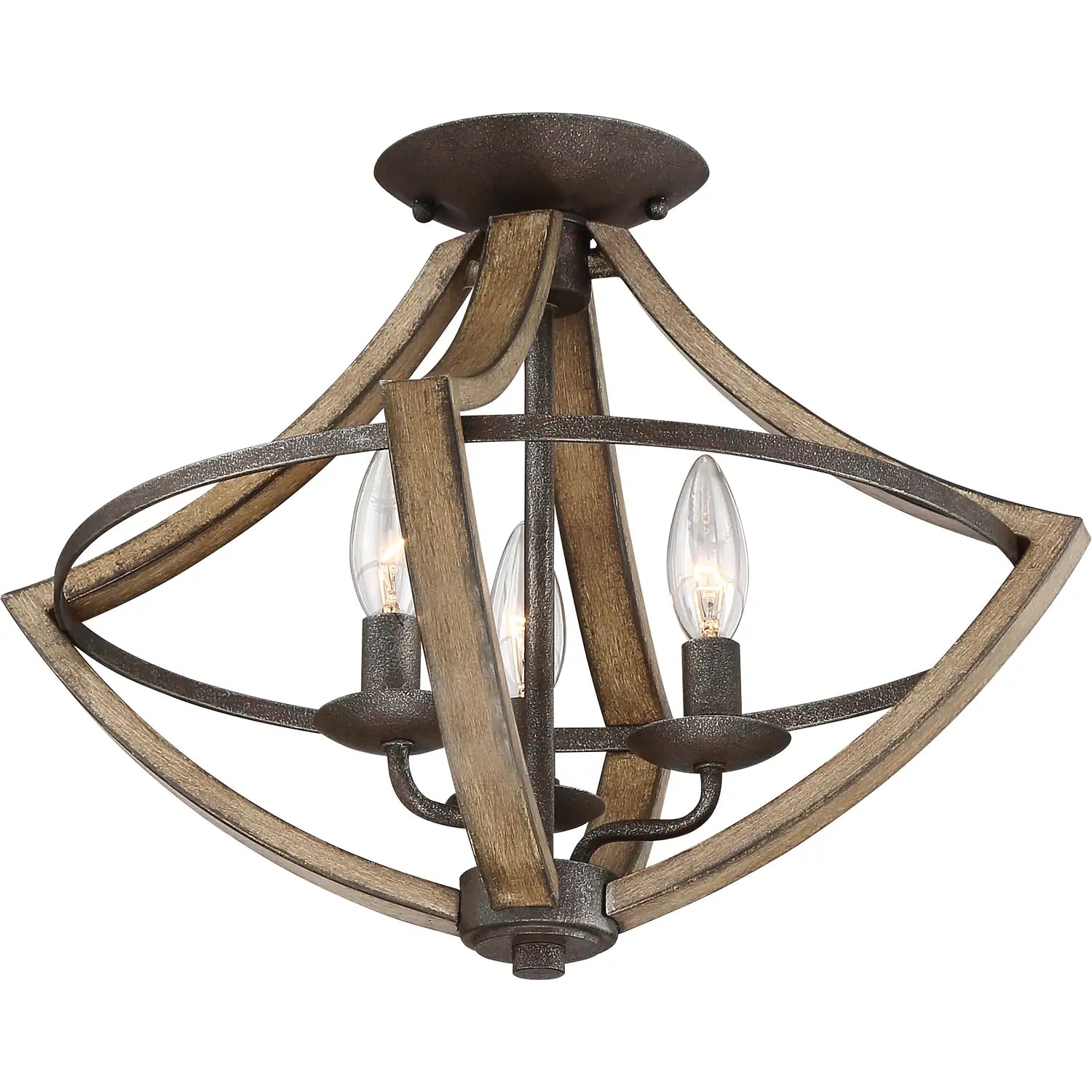 QUOIZEL, SHIRE SEMI-FLUSH MOUNT, FLUSH MOUNT CEILING LIGHTS