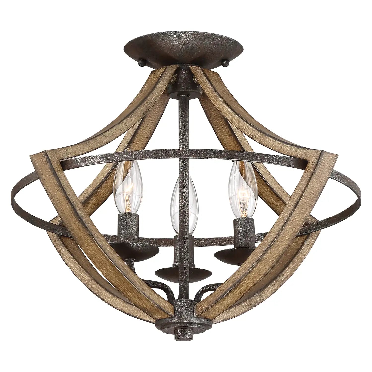 QUOIZEL, SHIRE SEMI-FLUSH MOUNT, FLUSH MOUNT CEILING LIGHTS