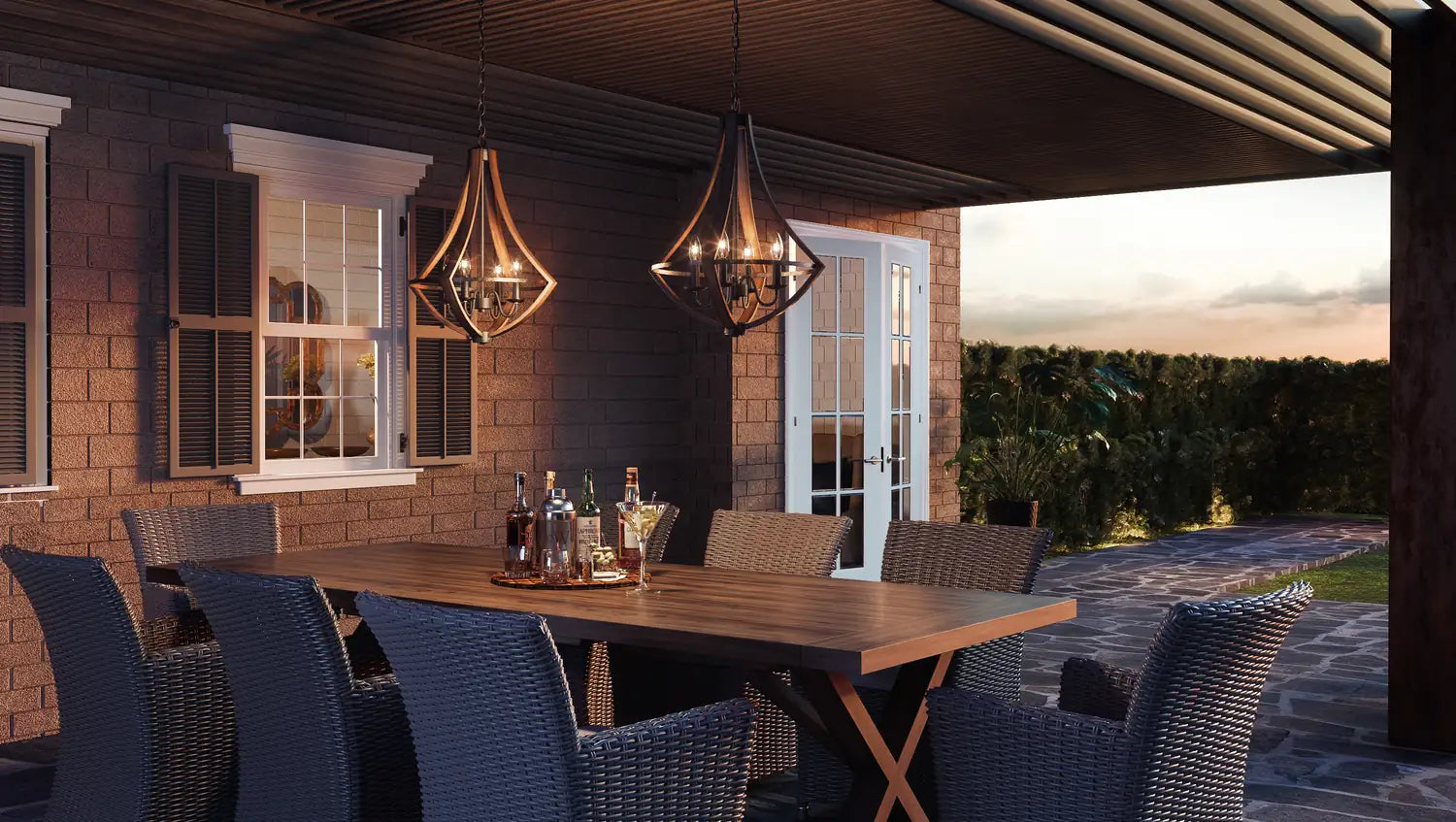 QUOIZEL, SHIRE PENDANT, CHANDELIER LIGHT