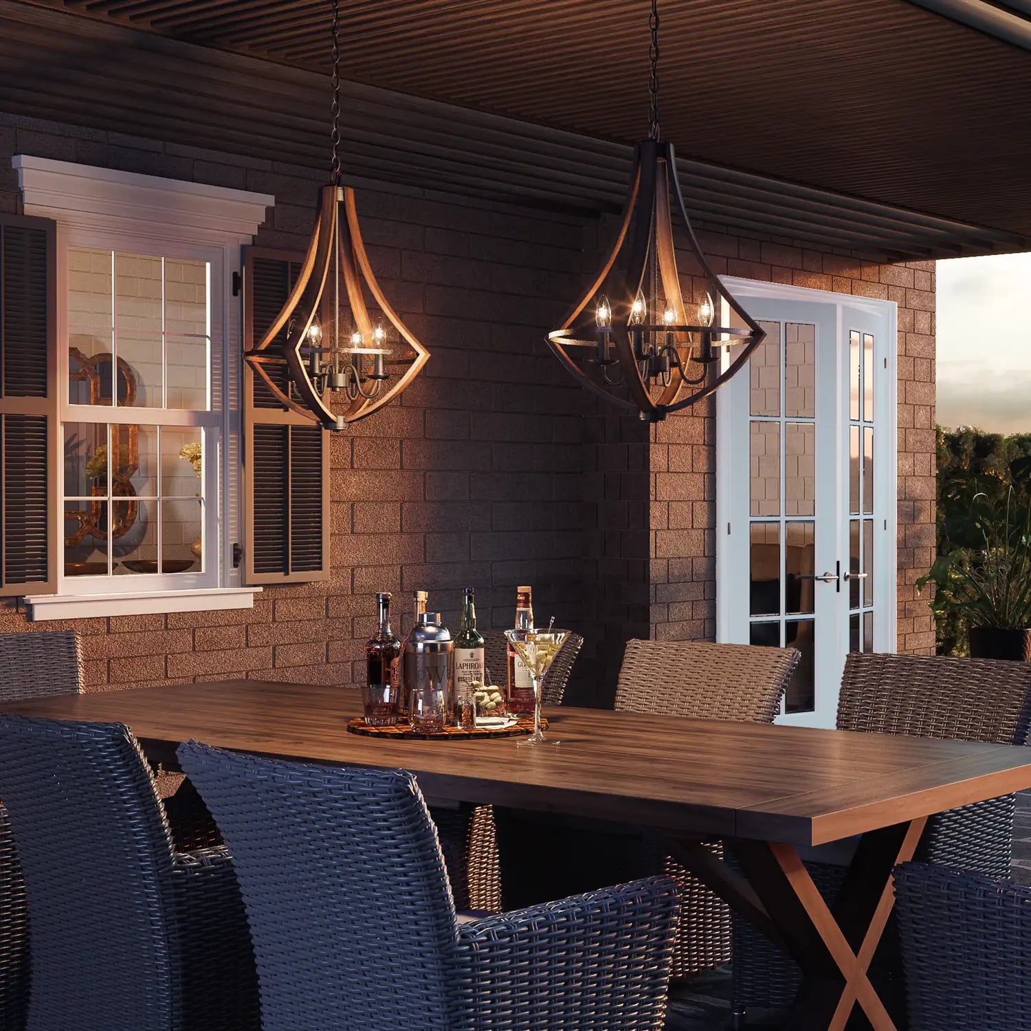 QUOIZEL, SHIRE PENDANT, CHANDELIER LIGHT