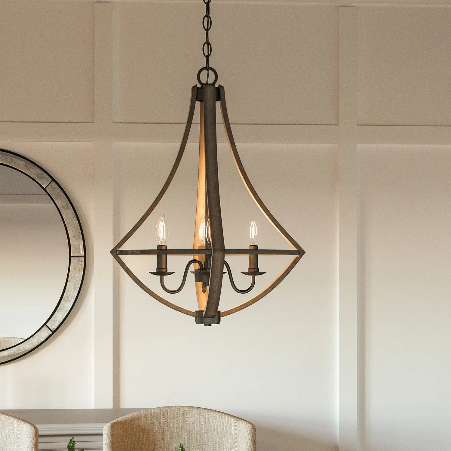 QUOIZEL, SHIRE PENDANT, CHANDELIER LIGHT