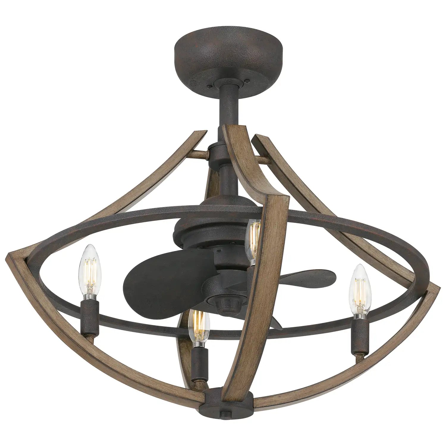 QUOIZEL, SHIRE FANDELIER, SEMI FLUSH MOUNT LIGHT
