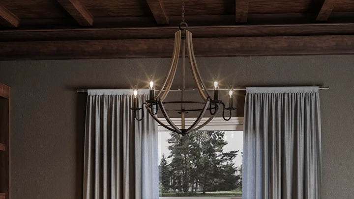 QUOIZEL, SHIRE CHANDELIER, CHANDELIER LIGHT