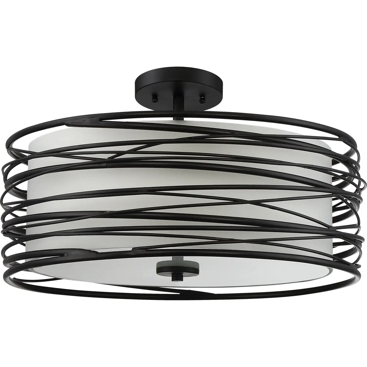 QUOIZEL, SPIRAL SEMI-FLUSH MOUNT, SEMI FLUSH MOUNT LIGHT