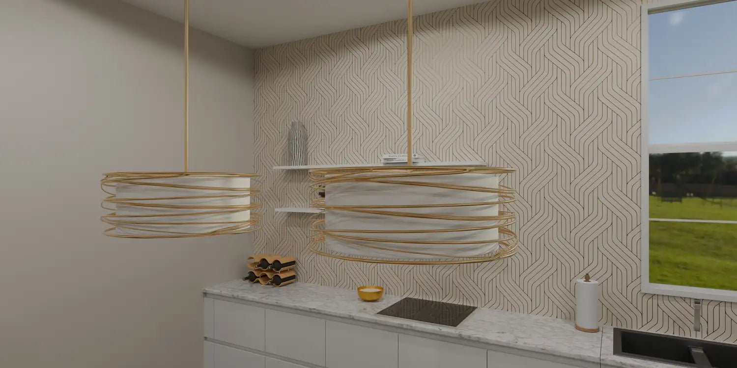 QUOIZEL, SPIRAL PENDANT, PENDANT LIGHT