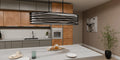 QUOIZEL, SPIRAL ISLAND CHANDELIER, LINEAR LIGHT