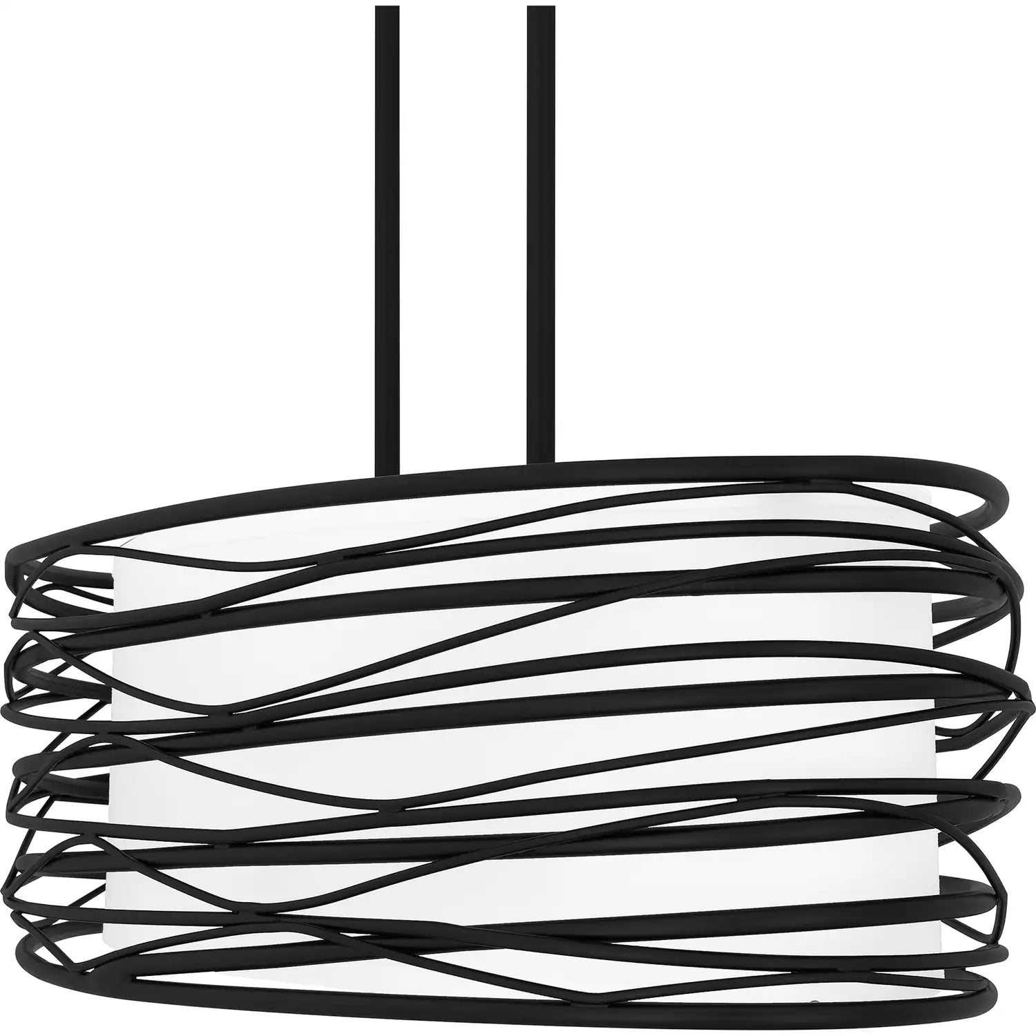 QUOIZEL, SPIRAL ISLAND CHANDELIER, LINEAR LIGHT