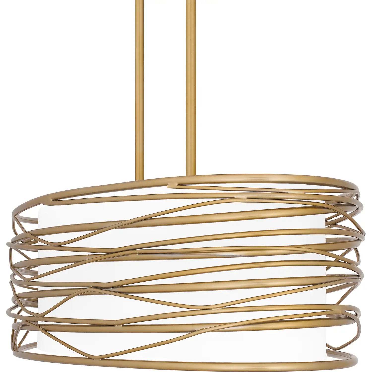 QUOIZEL, SPIRAL ISLAND CHANDELIER, LINEAR LIGHT