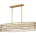 QUOIZEL, SPIRAL ISLAND CHANDELIER, LINEAR LIGHT