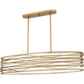 QUOIZEL, SPIRAL ISLAND CHANDELIER, LINEAR LIGHT
