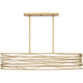 QUOIZEL, SPIRAL ISLAND CHANDELIER, LINEAR LIGHT