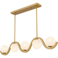 QUOIZEL, SPHERICAL ISLAND CHANDELIER, LINEAR LIGHT