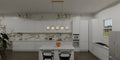 QUOIZEL, SPHERICAL ISLAND CHANDELIER, LINEAR LIGHT