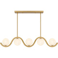 QUOIZEL, SPHERICAL ISLAND CHANDELIER, LINEAR LIGHT