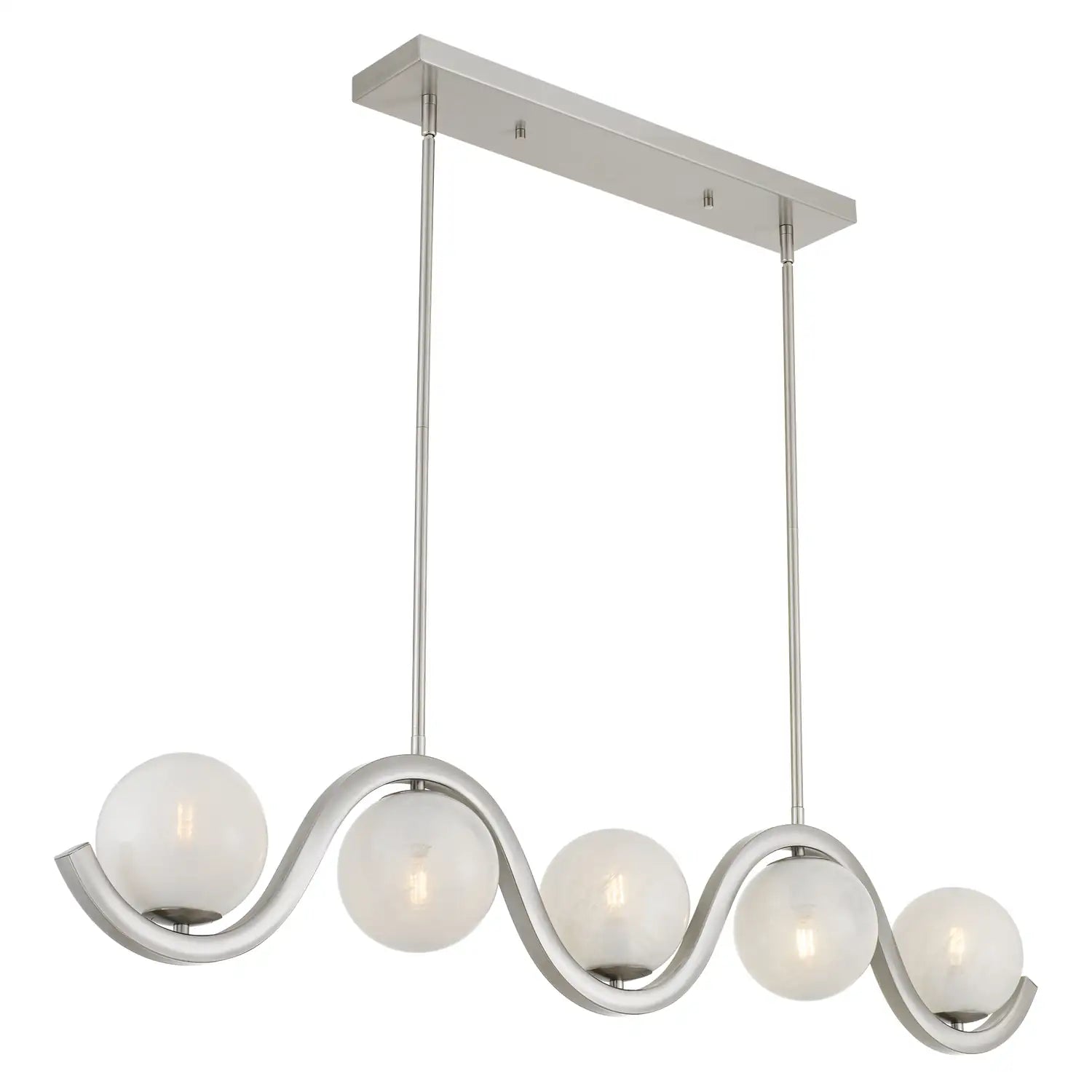 QUOIZEL, SPHERICAL ISLAND CHANDELIER, LINEAR LIGHT