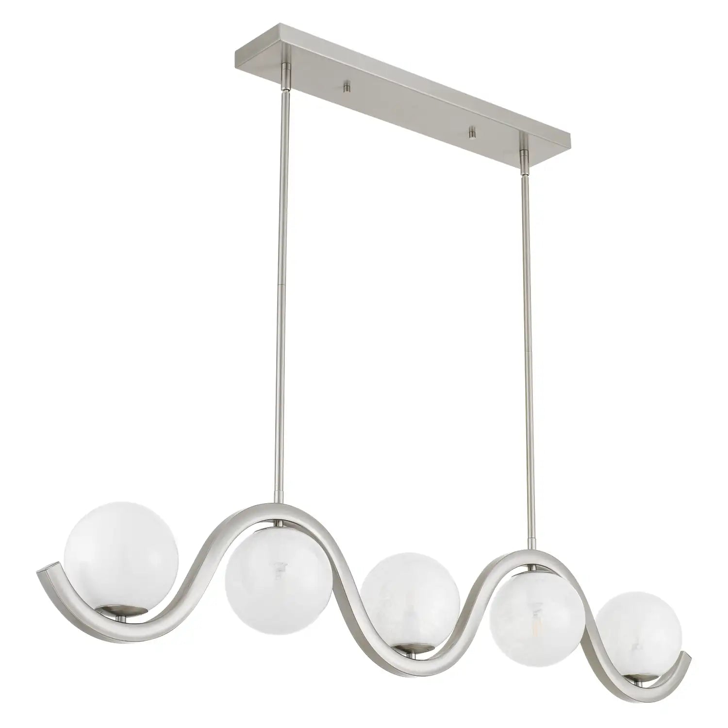 QUOIZEL, SPHERICAL ISLAND CHANDELIER, LINEAR LIGHT