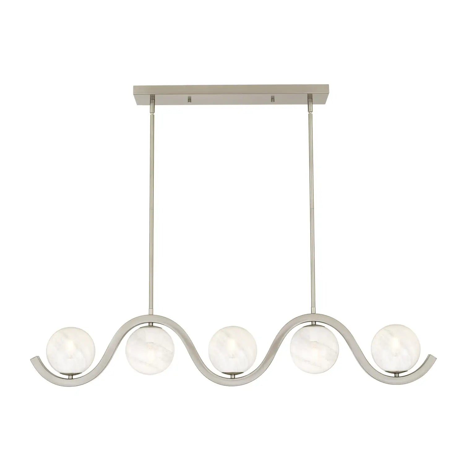QUOIZEL, SPHERICAL ISLAND CHANDELIER, LINEAR LIGHT