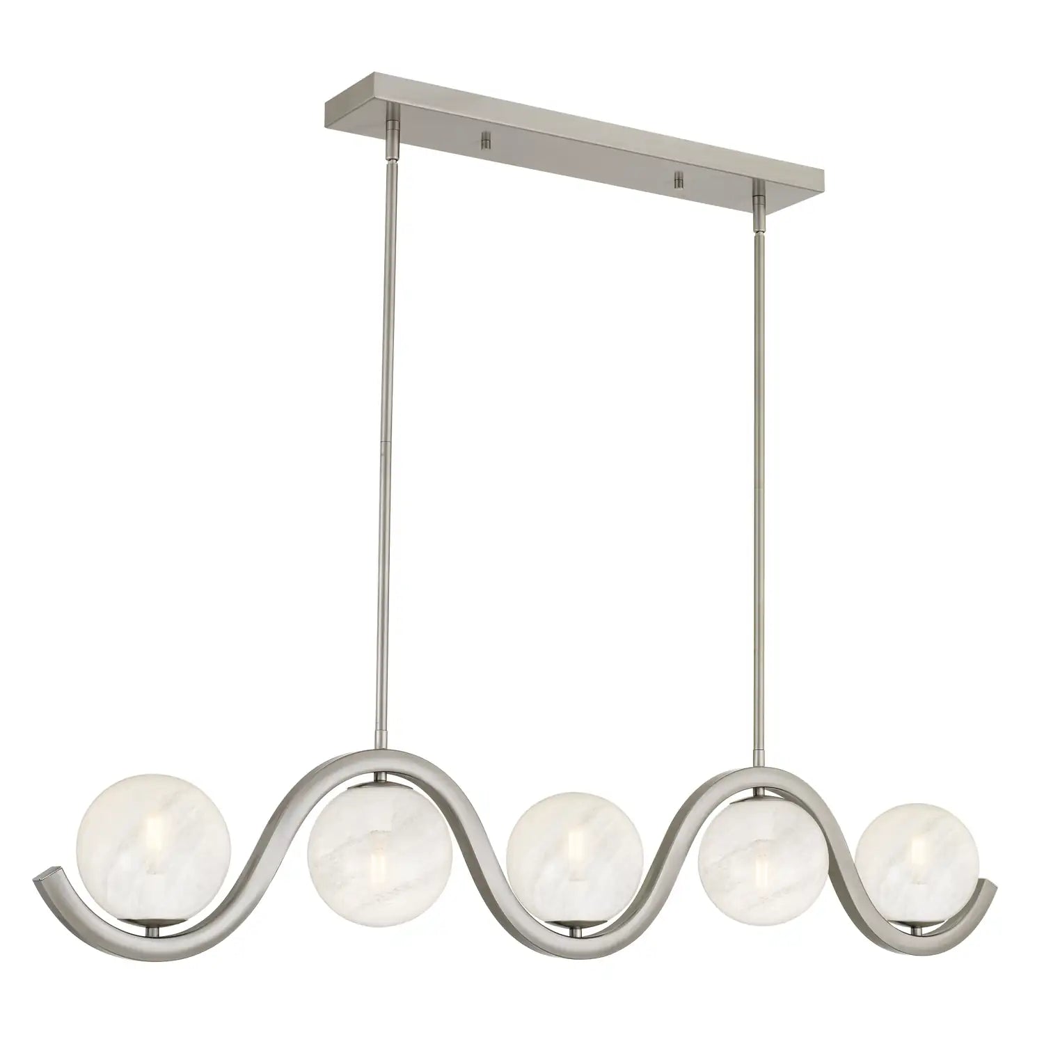 QUOIZEL, SPHERICAL ISLAND CHANDELIER, LINEAR LIGHT