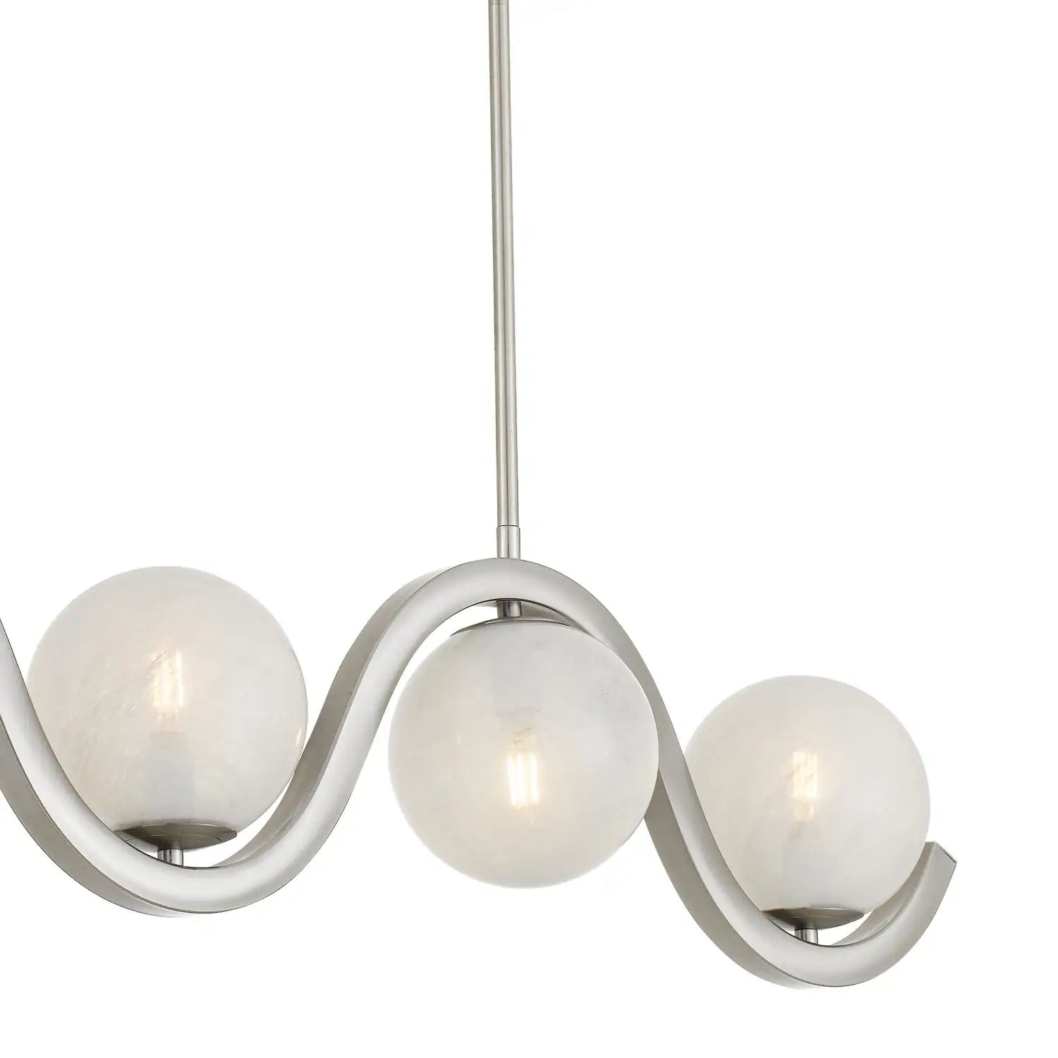 QUOIZEL, SPHERICAL ISLAND CHANDELIER, LINEAR LIGHT
