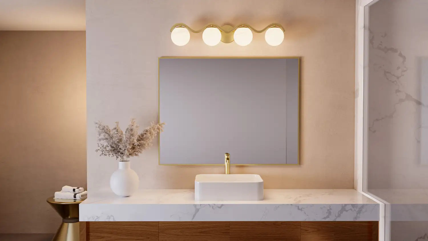 QUOIZEL, SPHERICAL BATH LIGHT, BATH VANITY LIGHT