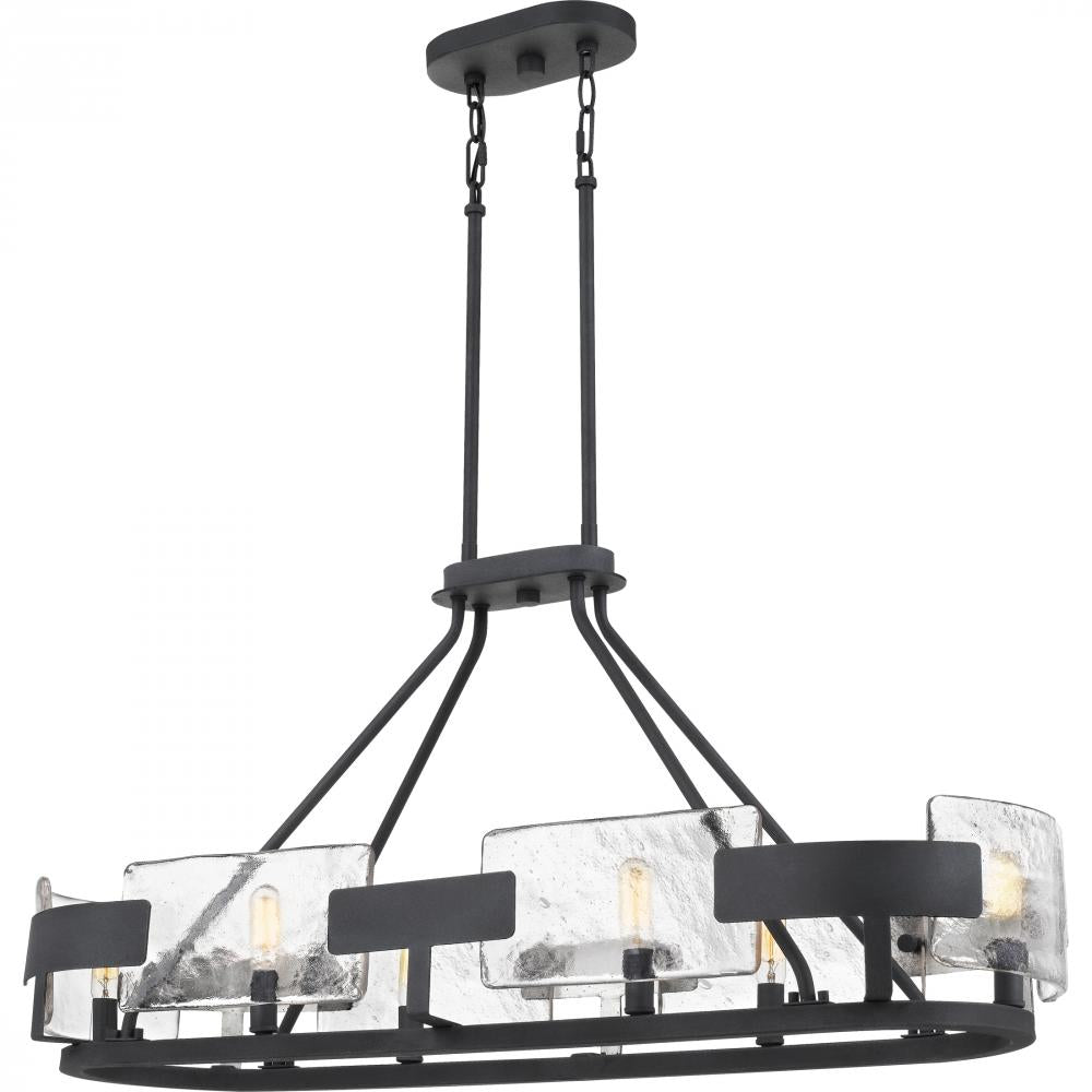 QUOIZEL, STRATUM ISLAND CHANDELIER, LINEAR LIGHT
