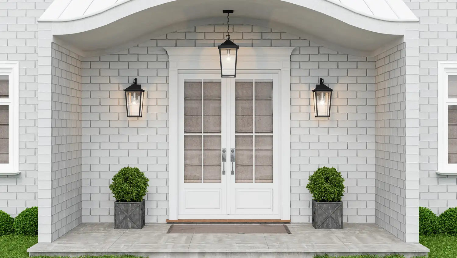 QUOIZEL, STONELEIGH OUTDOOR LANTERN, OUTDOOR CEILING LIGHTS