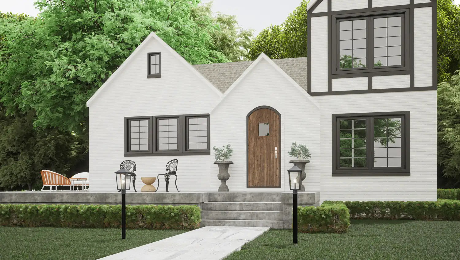 QUOIZEL, STONELEIGH OUTDOOR LANTERN, OUTDOOR CEILING LIGHTS