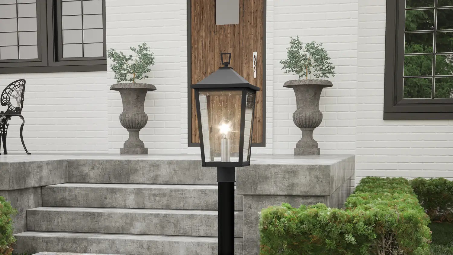 QUOIZEL, STONELEIGH OUTDOOR LANTERN, OUTDOOR CEILING LIGHTS